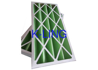 Filtros de aire plisados rígidos del panel, filtro G1 - G4 del sitio limpio pre con el marco de la cartulina
