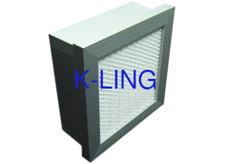 Medios purificador del aire del filtro de Hepa de la mini fibra de vidrio del plisado, eficacia alta H10 - H14