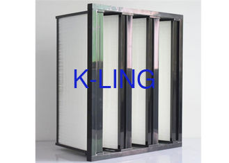 Marco compacto del ABS del purificador del aire de la célula H14 HEPA de V para el sistema de la filtración del aire