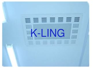 Purificador industrial del aire de la fan de la caja del filtro de HEPA por la hoja galvanizada pintada