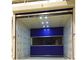 Túnel azul de la ducha de aire de la puerta del balanceo con el gabinete de acero revestido del polvo