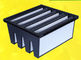 MERV portátil 13 V - purificador del aire del filtro del banco de la célula V, marco del plástico del ABS