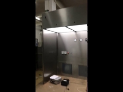 Paneles sándwich ignífugos para cabina limpia de pared blanda con puerta hermética de acero