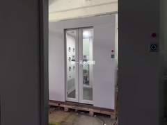 Ahorro de energía 380V túnel de ducha de aire con iluminación LED y control PLC de lámpara UV