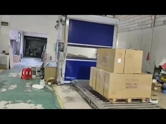 Gabinete de ducha de aire personalizado apoyado contra la pared soplando en ambos lados