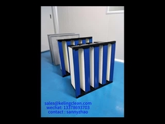 Filtro de banco V de marco de plástico para filtración de salas limpias y rendimiento en entornos industriales