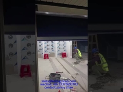 Eficiencia energética Sala de ducha con aire de carga con puerta rodante rápida 3 lados soplando