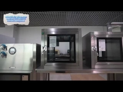 Caja de pases de ducha de aire farmacéutica para hospitales / caja de filtro Hepa para salas limpias