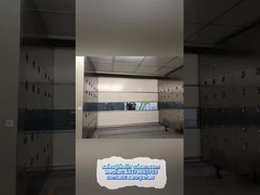 Sitio limpio rápido de la ducha de aire de la puerta del balanceo del PVC con el color azul blanco/rojo