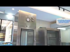 Caja de paso para sala limpia con manija de acero inoxidable: Mantenimiento de un entorno de producción limpio y seguro