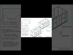 Soluciones modulares personalizadas para salas blancas/salas blancas de paredes blandas para la industria