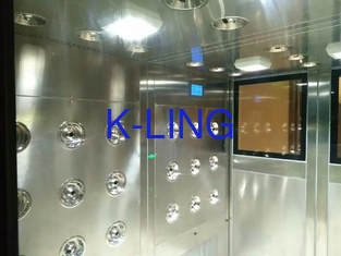 Túnel de alto voltaje de la ducha de aire de 220V 380V 50HZ para el recinto limpio de la industria