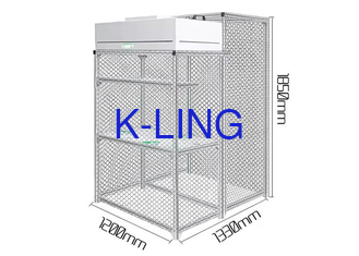 Cuadro de aluminio Flow Laminar Booth Flow Laminar Sala limpia H13-H14 Filtro HEPA