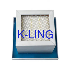 Cuadro de aleación de aluminio Sala limpia Filtro de aire ULPA con anillo de sello de pegamento de jalea líquida