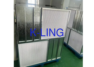 Filtro de purificador de aire de aleación de aluminio de grado ULPA con filtración de fibra de vidrio
