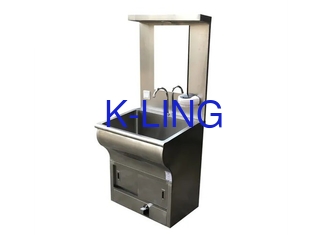 Equipo de sala limpia de acero inoxidable Lavabo de lavado de manos con dispensador de jabón