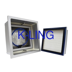 99Eficiencia del filtro de.97% Caja de filtro Hepa para la unidad de tratamiento de aire de la sala limpia