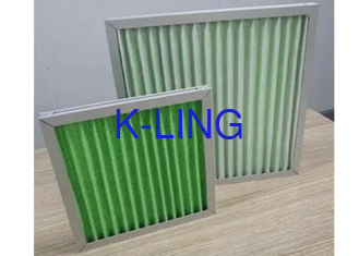 El aire plisado verde del panel filtro filtro del poliéster de la eficacia de G1 G3 el medios