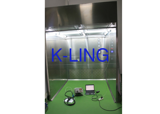 Cabina de pesaje personalizada controlada por PLC con pantalla LCD Diseño de acero inoxidable de plata
