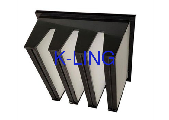 Capacidad de polvo V Banco de filtros con Holt Melt Beads Spacer H13 H14 Grado 18 M2 Área de medios