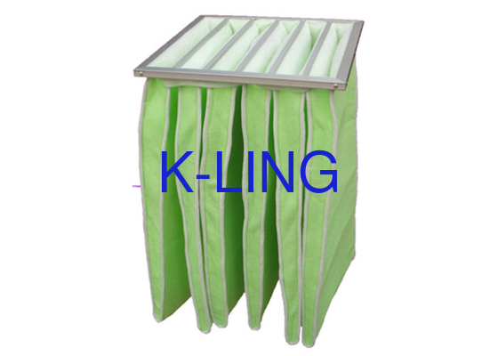 Filtro de aire de bolsillo resistente a la humedad Cuadro de aleación de acero galvanizado de aluminio para sistemas HVAC