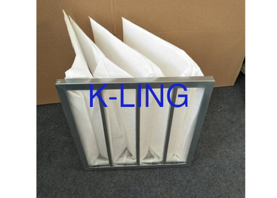 Cuadro de aleación de aluminio filtro de aire de bolsillo baja presión inicial resistencia a la humedad