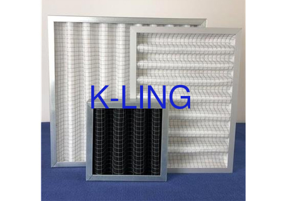 Filtros de aire de paneles plissados de material de carbono activo para la purificación del aire