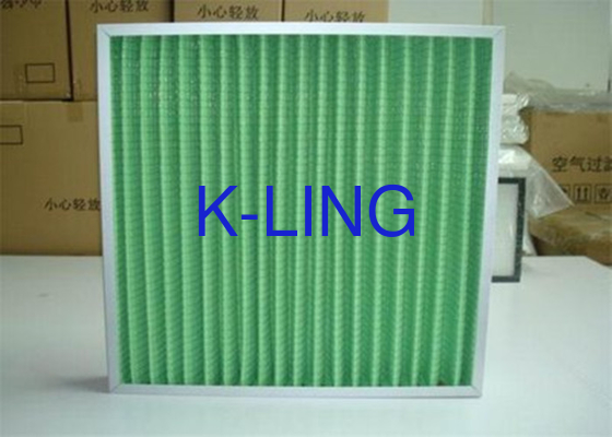 Filtro de aire de panel pliado de grado prefiltrado con redes de protección galvanizadas