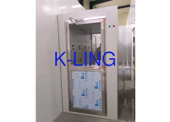 Ducha de aire de cuarto limpio de acero inoxidable controlada por PLC con tamaño personalizado