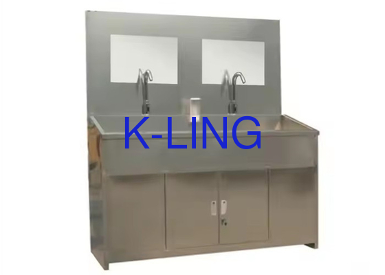 Tamaño personalizado Lavabo de acero inoxidable con dispensador de jabón para el hospital
