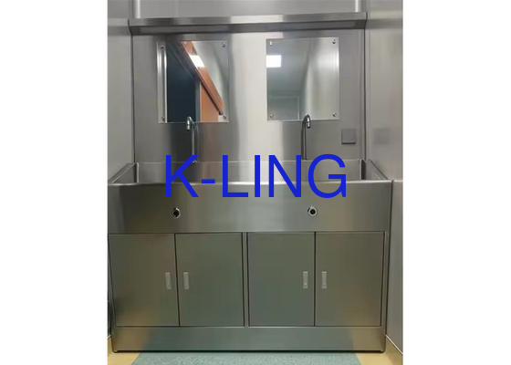 Lavadora de manos de grado médico de acero inoxidable Lavabo quirúrgico con fregadero aséptico