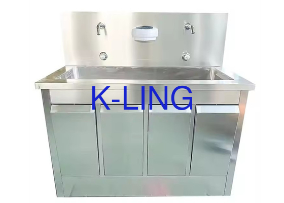 Inducción de infrarrojos de color blanco/gris Manos libres de la sala limpia Equipo de lavabo de lavado