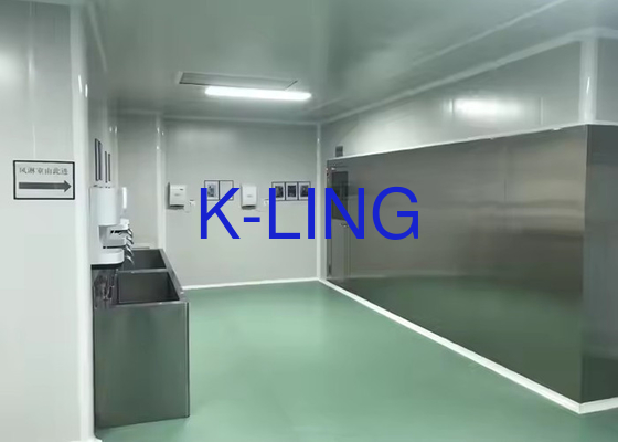 Sala de túnel de ducha de aire de tipo L de alta velocidad personalizada con puerta oscilante automática de frecuencia 50Hz