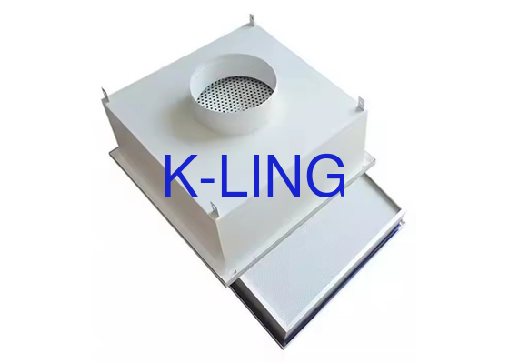 Caja de filtro HEPA de terminal personalizada con 200CFM de flujo de aire y puerto DOP