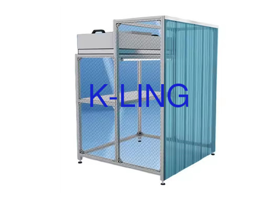 Cuadro de aluminio Flow Laminar Booth Flow Laminar Sala limpia H13-H14 Filtro HEPA