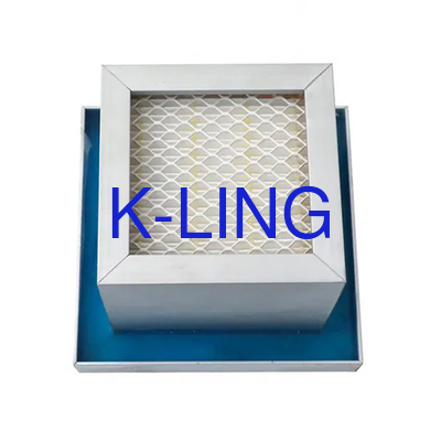 Cuadro de aleación de aluminio Sala limpia Filtro de aire ULPA con anillo de sello de pegamento de jalea líquida