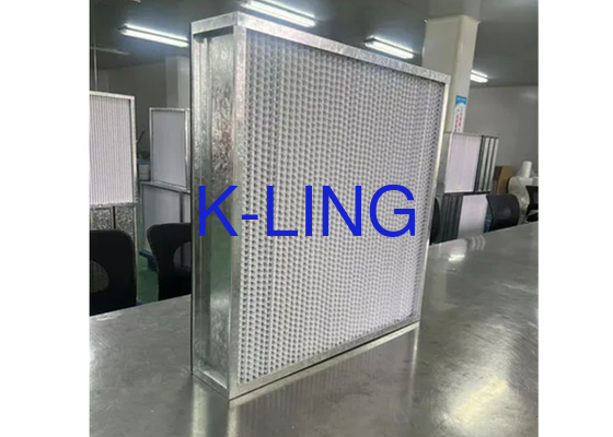 Filtro ULPA Hepa con marco de aleación de aluminio y fibra de vidrio 10 kg de peso