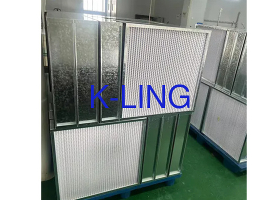 Filtro de purificador de aire de aleación de aluminio de grado ULPA con filtración de fibra de vidrio
