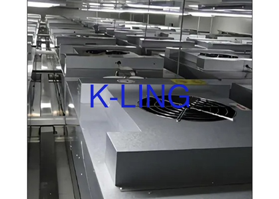 Aplicaciones comerciales FFU con 6 meses de vida útil del filtro HEPA 45 DB Nivel de ruido