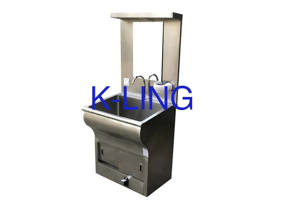 Equipo de sala limpia de acero inoxidable Lavabo de lavado de manos con dispensador de jabón