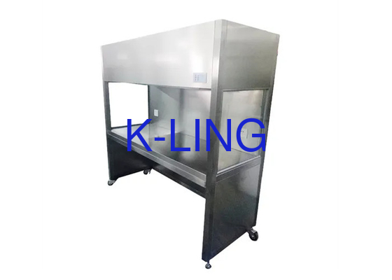 Banco de flujo laminar personalizable con base de 650 mm de altura y tamaño de 2600x2400 mm