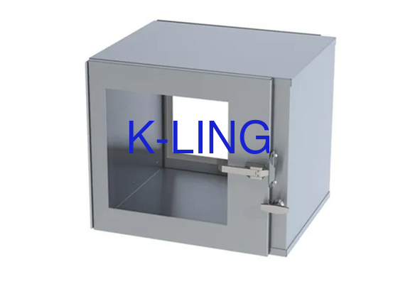 600*600*600mm Zona de trabajo interna Caja de pase de sala limpia con elevación personalizable y aterrizaje con soporte