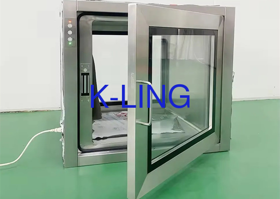 Cerradura electrónica, caja de pases de la sala limpia para el proceso con láser y zona de trabajo interna de 600*600*600 mm