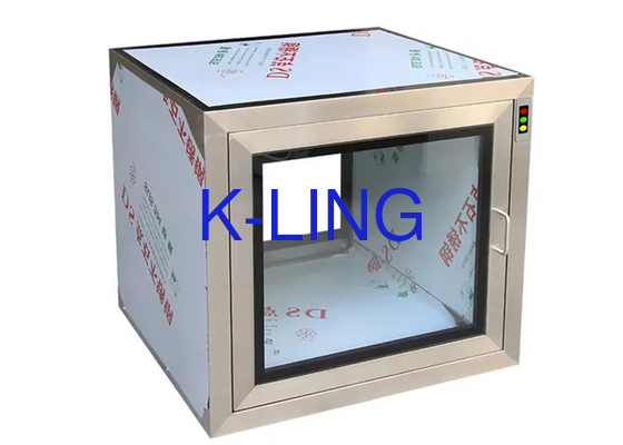 Caja de pases de sala limpia de 220V/50Hz con proceso de perforado y luz UV de envío rápido