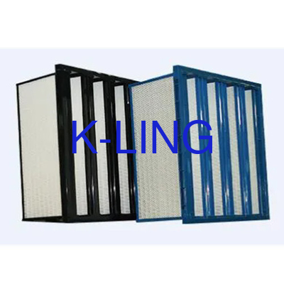 Filtro de banco V de marco de plástico para filtración de salas limpias y rendimiento en entornos industriales