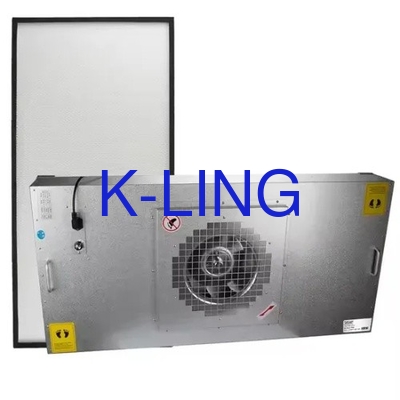 Unidad de filtro de ventilador de purificación de clase 100-1000 en acero y plata recubiertos en polvo para máxima eficiencia