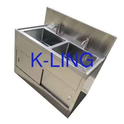 1175*875*350mm Lavabo de acero inoxidable 6 x 2 PCS lámpara UV para limpieza higiénica y de trabajo pesado