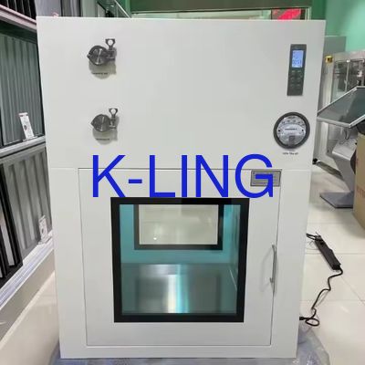 Caja de paso para sala limpia con manija de acero inoxidable: Mantenimiento de un entorno de producción limpio y seguro