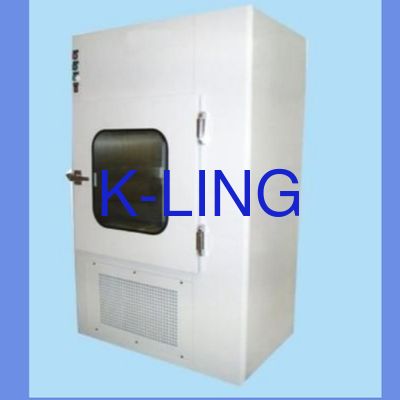 Caja de paso de acero inoxidable con tiempo de ducha de aire ajustable 0-99s, capacidad de 50L para sala limpia farmacéutica