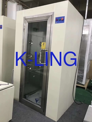 Ducha de aire con puerta batiente manual de acero inoxidable 304 para la prevención de la contaminación en salas blancas controladas